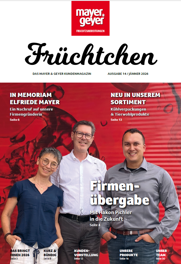Kundenmagazin Früchtchen von Mayer & Geyer