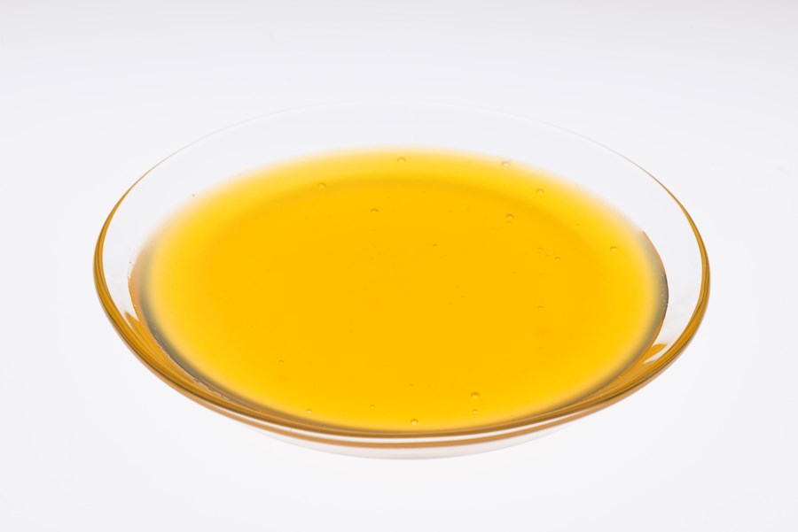 Fruchtzubereitung Orange Maracuja BIO für Joghurt in Glasschale